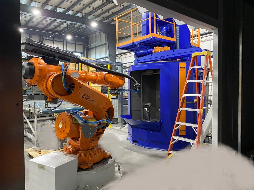 siapro robot shotblasting machine